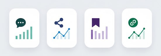 shares, saves, and link clicks as engagement signals