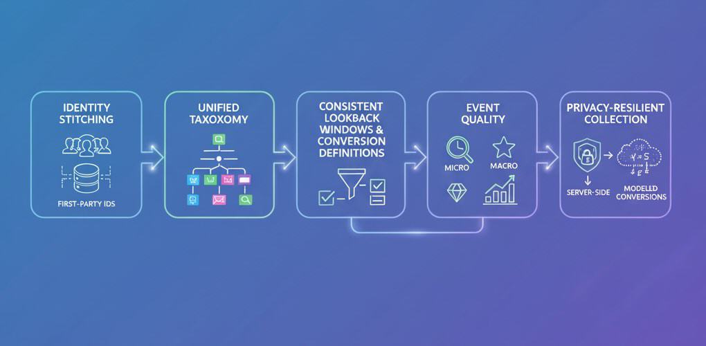 Pipeline of MTA data foundations from identity to privacy-resilient collection