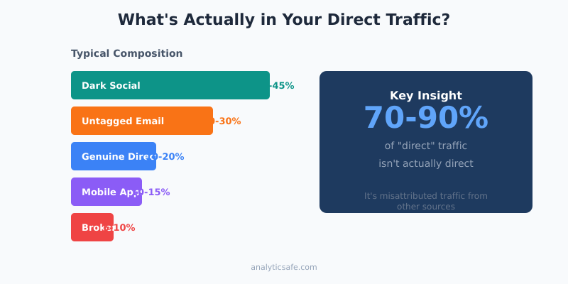 What's actually in your direct traffic - composition breakdown