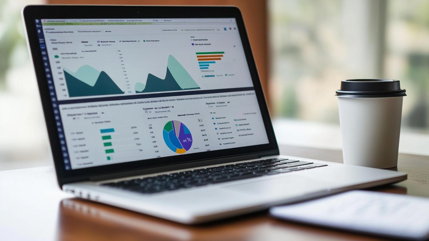 Website traffic analytics dashboard displaying bounce rate metrics across multiple pages